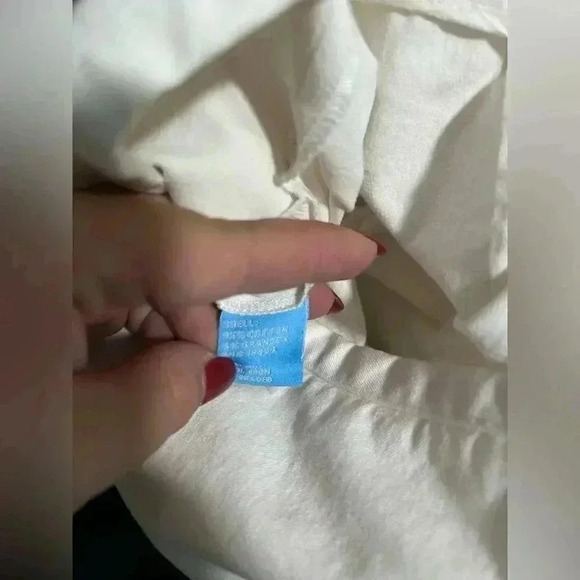 J McLaughlin Pull On White Pants Women’s Size 8 With side zipper - Picture 6 of 6